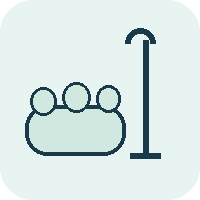 Elderly foot care icon