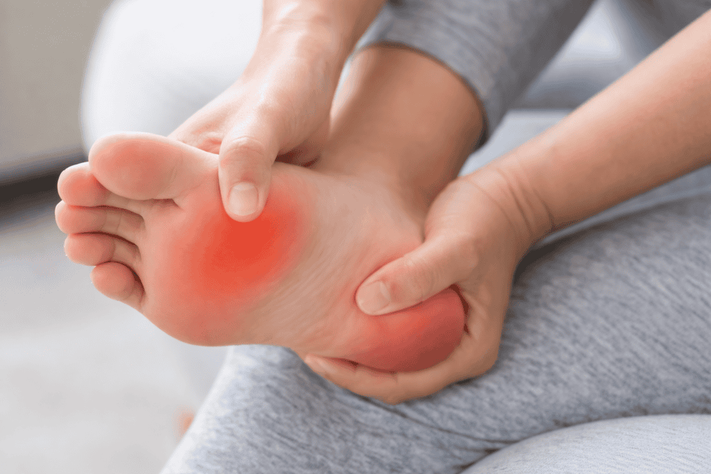 Plantar fasciitis foot pain